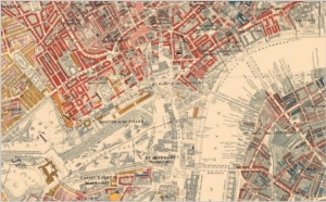 Detail from Charles Booth's Poverty Map