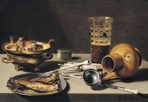 Pieter Claesz, Still life, 1627.