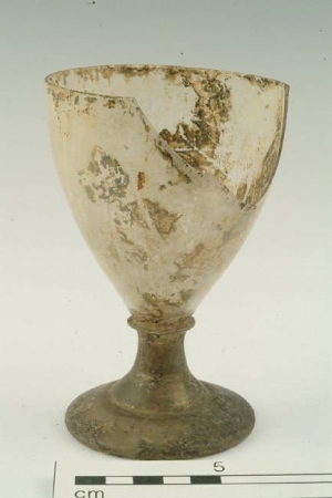 Drinking glass, wine glass or ale glass, MOLA: A14577.  1701-1800