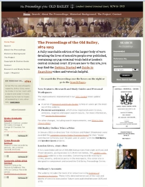Old Bailey Online Homepage